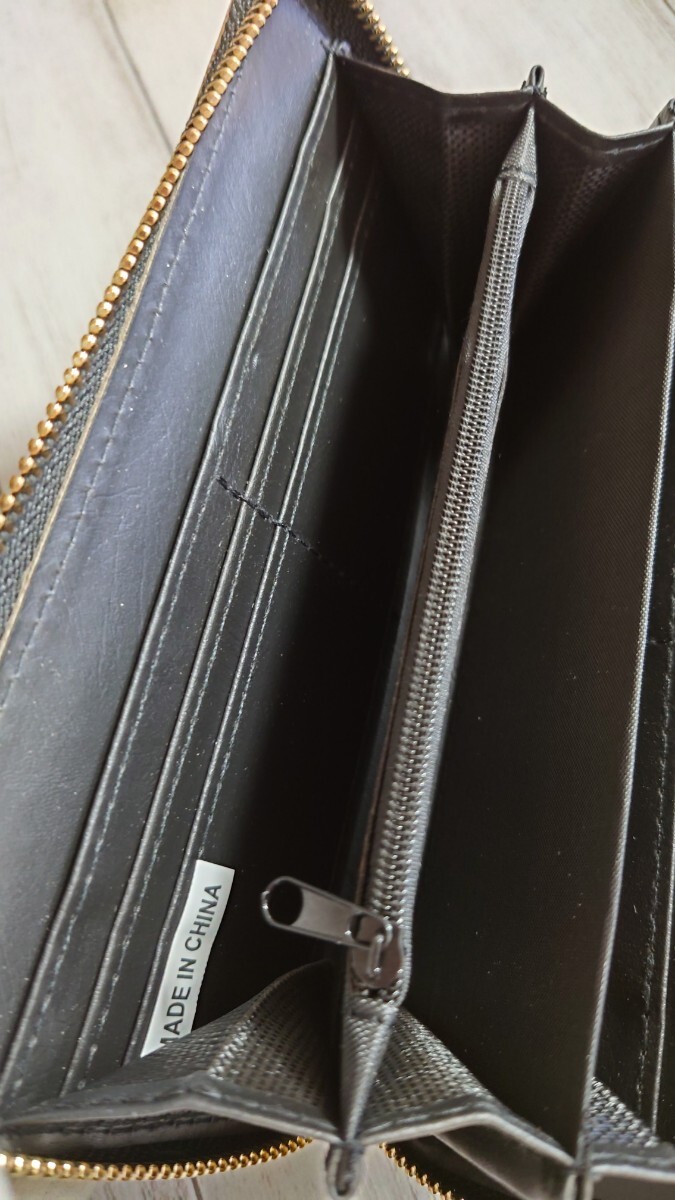 名画 長財布 クリムト 接吻 男女兼用 ラウンドファスナー 財布 アート_画像4