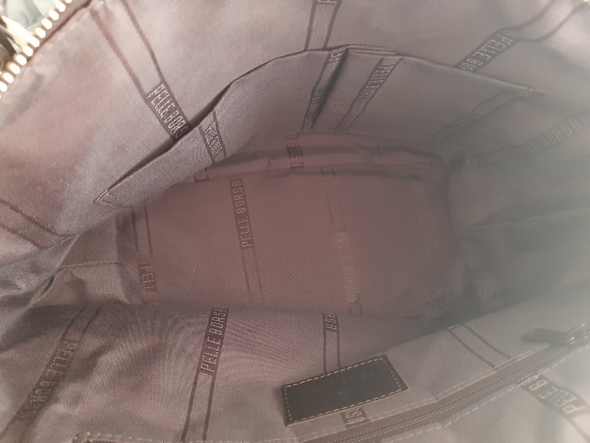★送料込★超美品!★ ペレボルサ【 PELLE BORSA 】のトートバッグ 肩掛けショルダーバッグ ★_画像7
