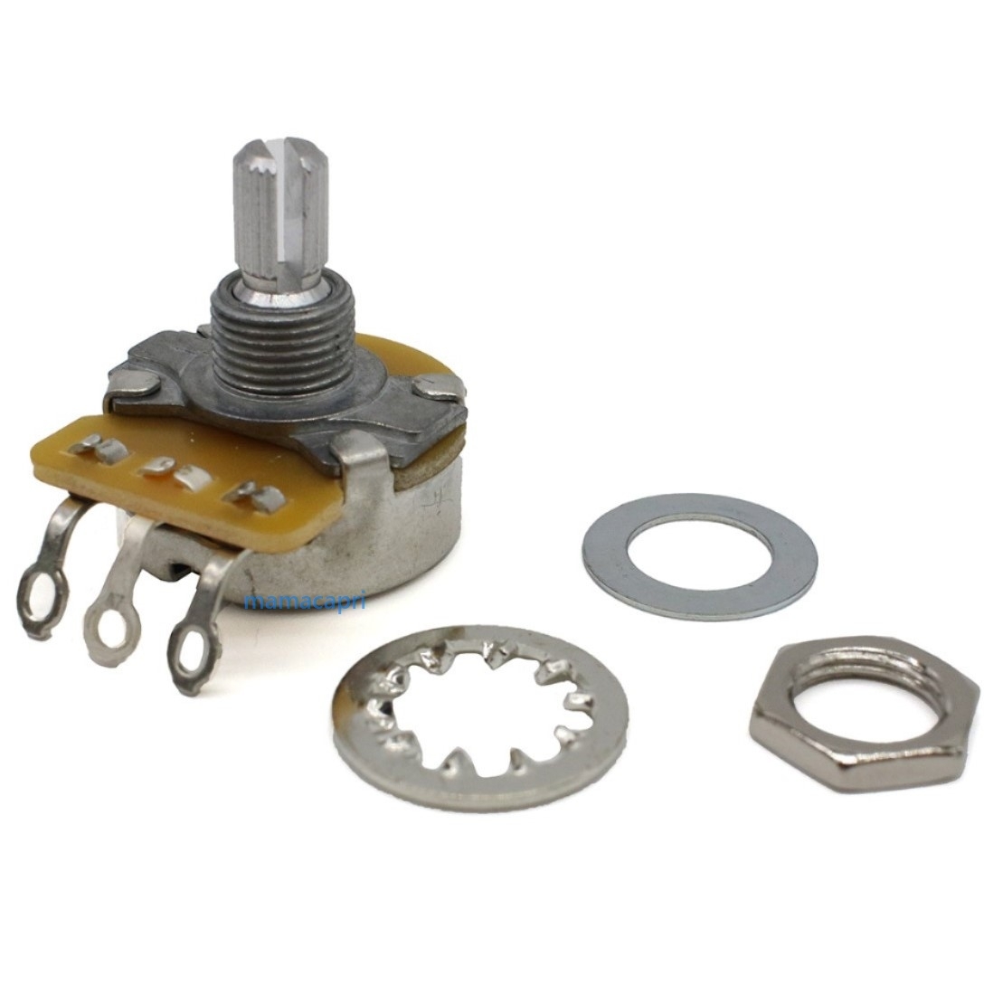 新品ALLPARTS CTS製 250K Vintageヴィンテージstyle Splitスプリット Audio Potentiometer POT EP-4385-000オールパーツ オーディオ ポット_画像2