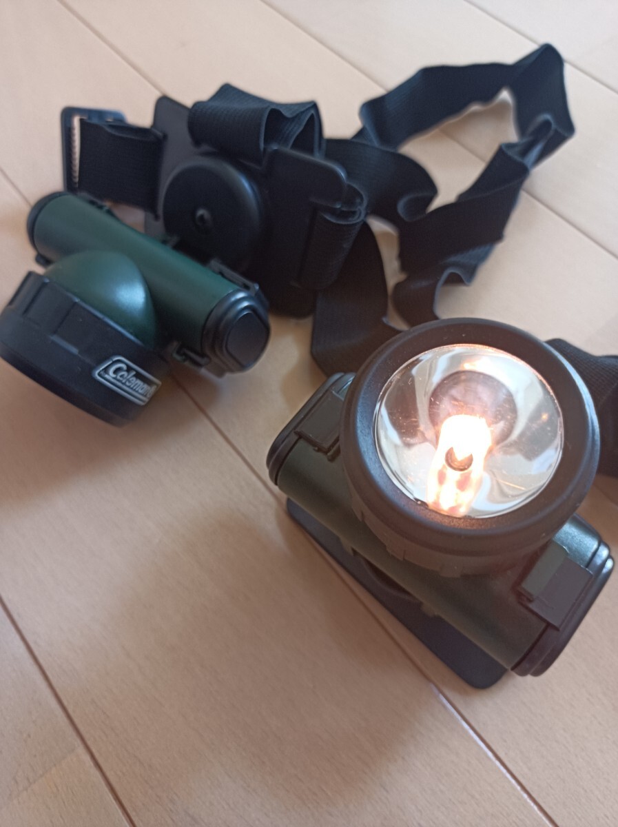 コールマン　Coleman　レトロ　ヘッドランプ　ヘッドライト　2個(gè)セット