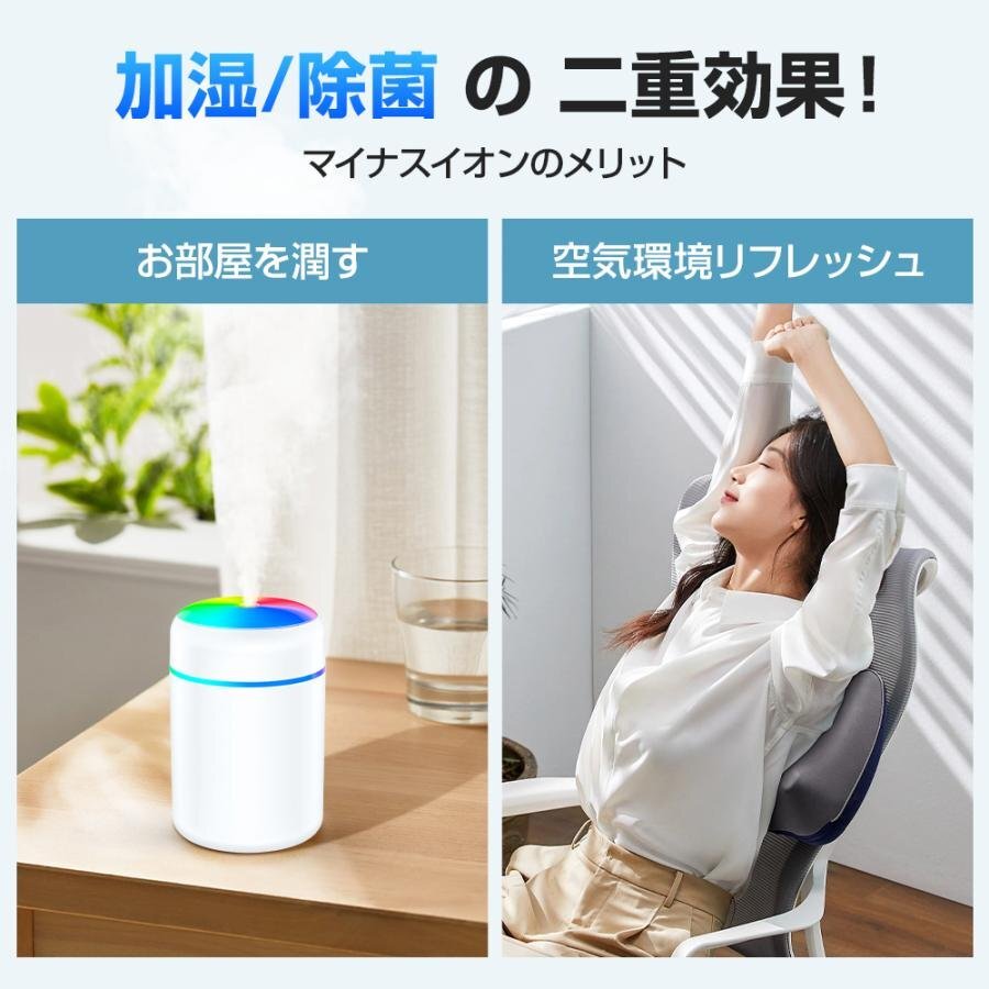  увлажнитель настольный увлажнитель Ultrasonic System маленький размер заряжающийся модный беспроводной отрицательный ион устранение бактерий c функцией очиститель воздуха пыльца меры следующий . соль элемент кислота вода соответствует 