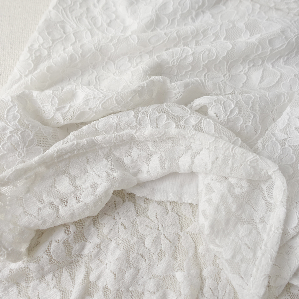 新品.KENSIE ケンジー 4/9号 白 花柄 総 レース ノースリーブ ロング ワンピース ドレス 結婚式 演奏会 華26N1402_画像8