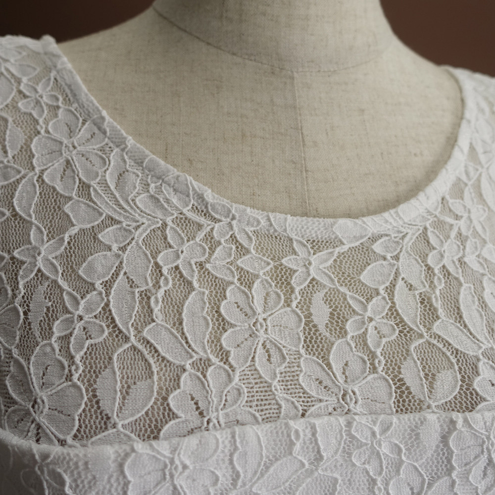 新品.KENSIE ケンジー 4/9号 白 花柄 総 レース ノースリーブ ロング ワンピース ドレス 結婚式 演奏会 華26N1402_画像2