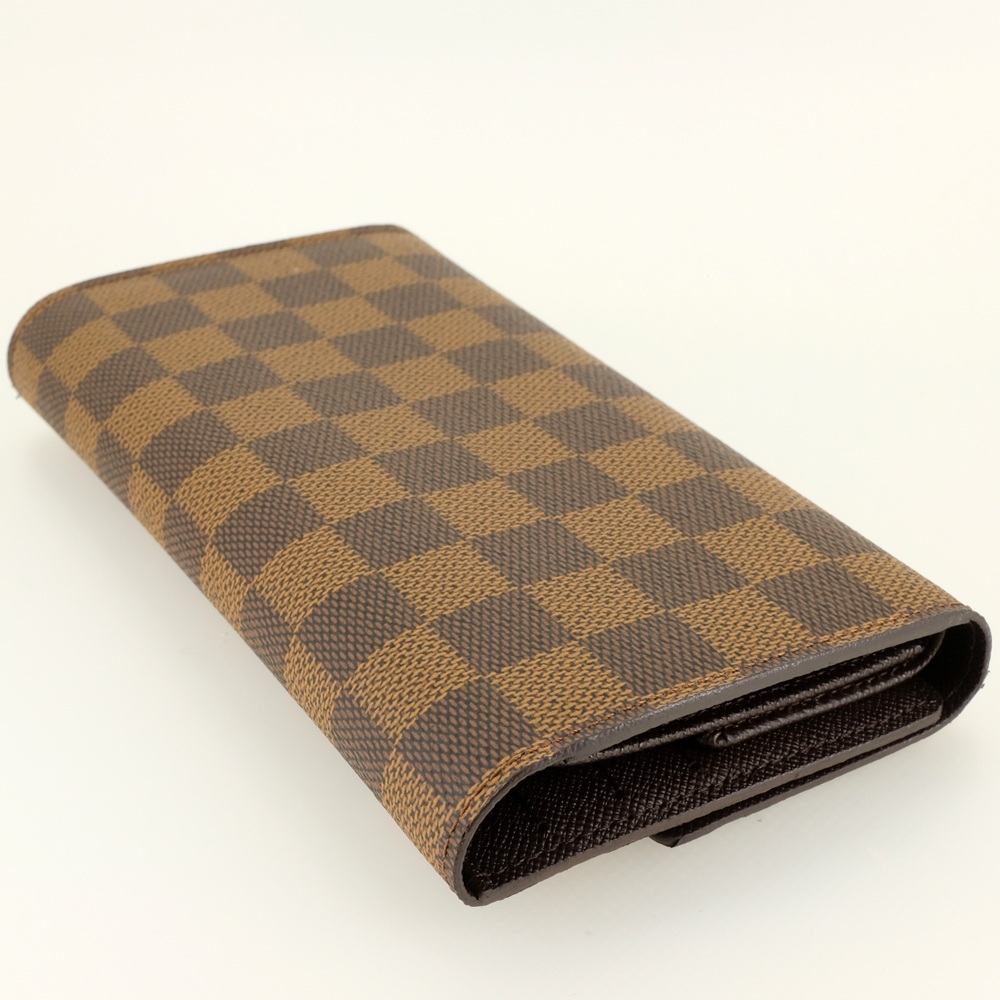 【美品】ベタ無し LOUIS VUITTON ルイヴィトン ポルトトレゾール?インターナショナル 三つ折り長財布（小銭入れあり） N61215 【中古】