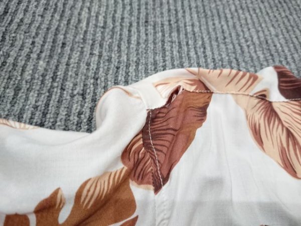 ★☆OCTOPUS ARMY　オクトパス アーミー レーヨンアロハシャツ メンズ　サイズ表記無し　L相当　少々難アリ☆★_画像4