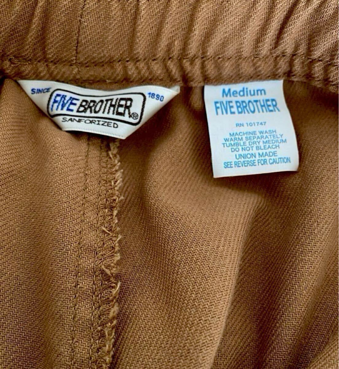 FIVEBROTHER ファイブブラザー Mサイズ イージーパンツ ブラウン_画像3