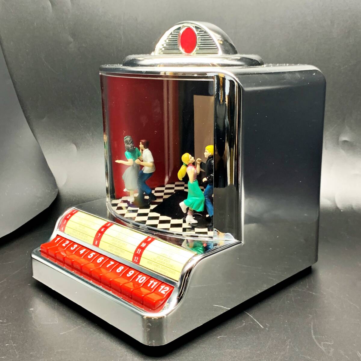 [ анимация есть редкость ] Mr. Рождество juke box блокировка Mr.Christmas JUKEBOX ROCK 12 искривление Gold этикетка эффект живого звука все ti-z