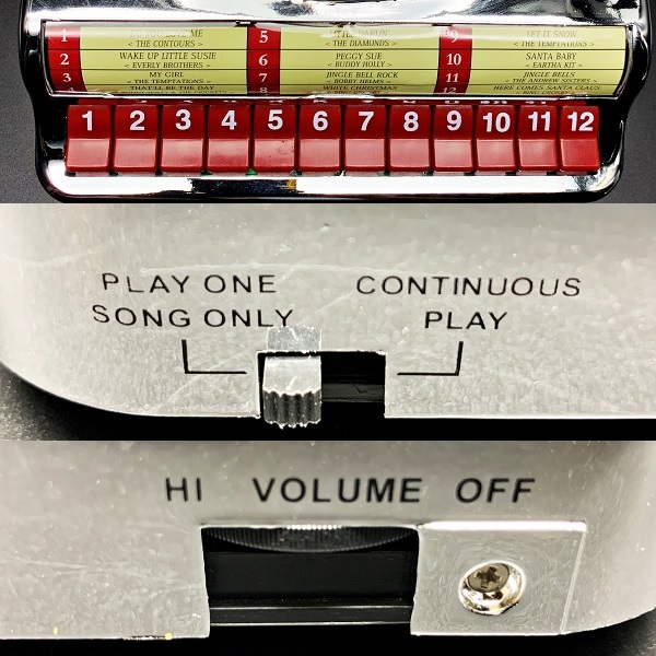 [ анимация есть редкость ] Mr. Рождество juke box блокировка Mr.Christmas JUKEBOX ROCK 12 искривление Gold этикетка эффект живого звука все ti-z