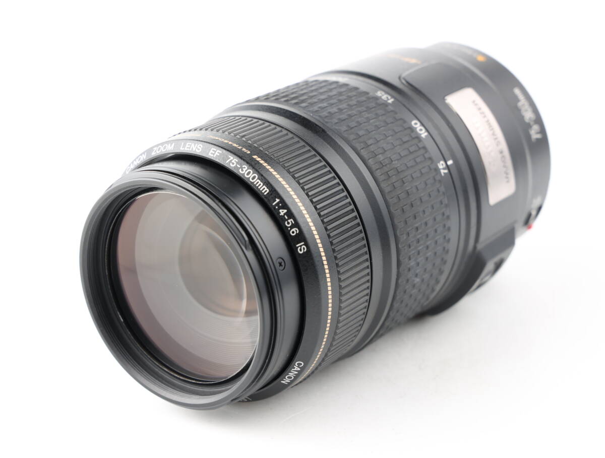 かめらや】0137 Canon EF 75-300mm F4-5.6 IS USM AF望遠ズームレンズ