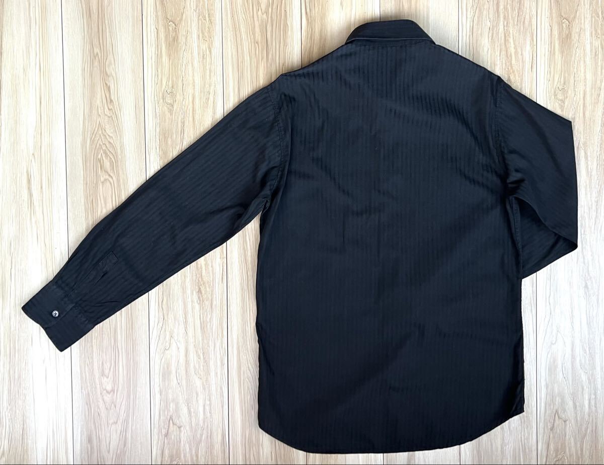 絶妙な透け感「コスチューム オム」ドビーストライプ シャツ_画像3