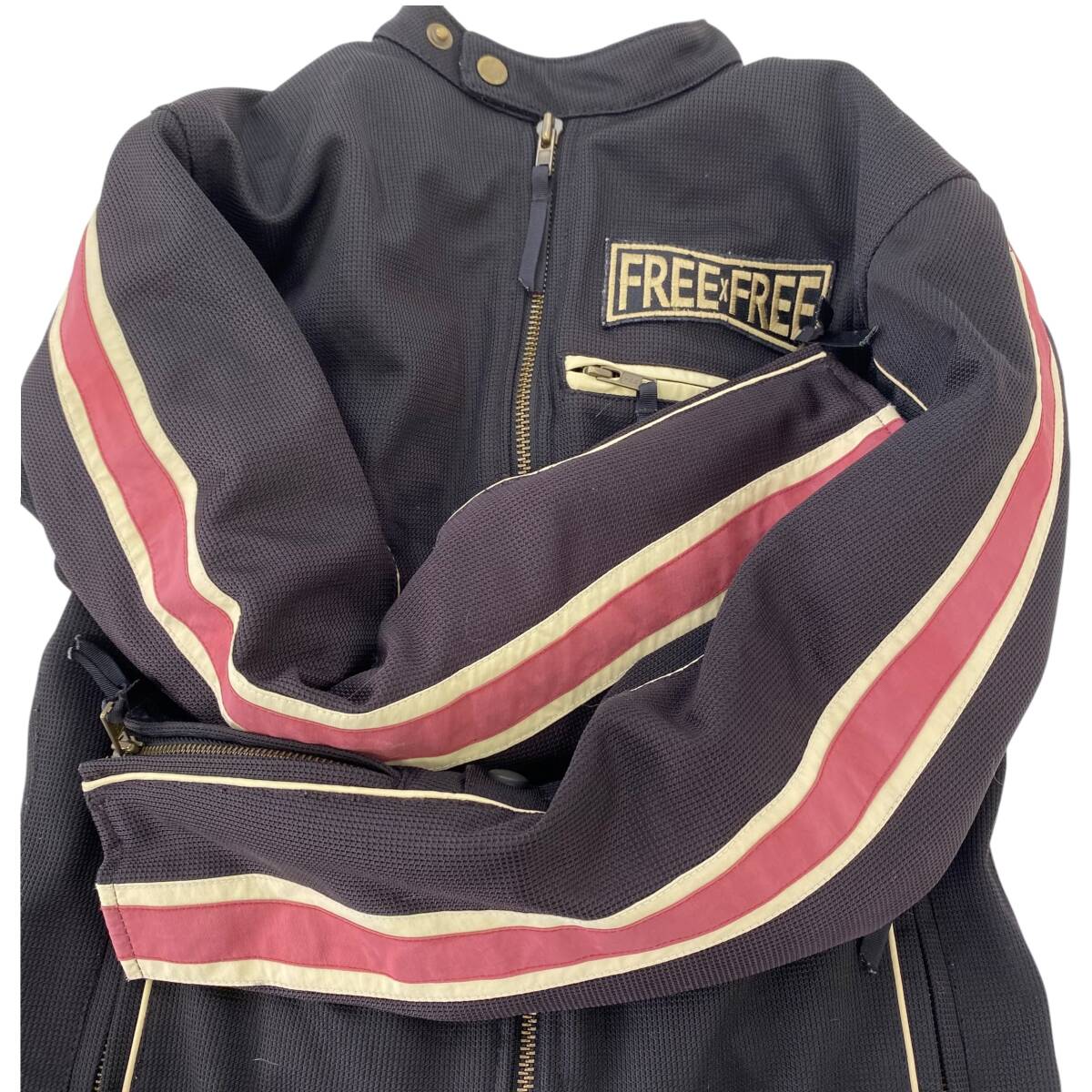 【即決】 FREE×FREE メッシュジャケット Sサイズ ブラック系/黒系　21328-80_画像3