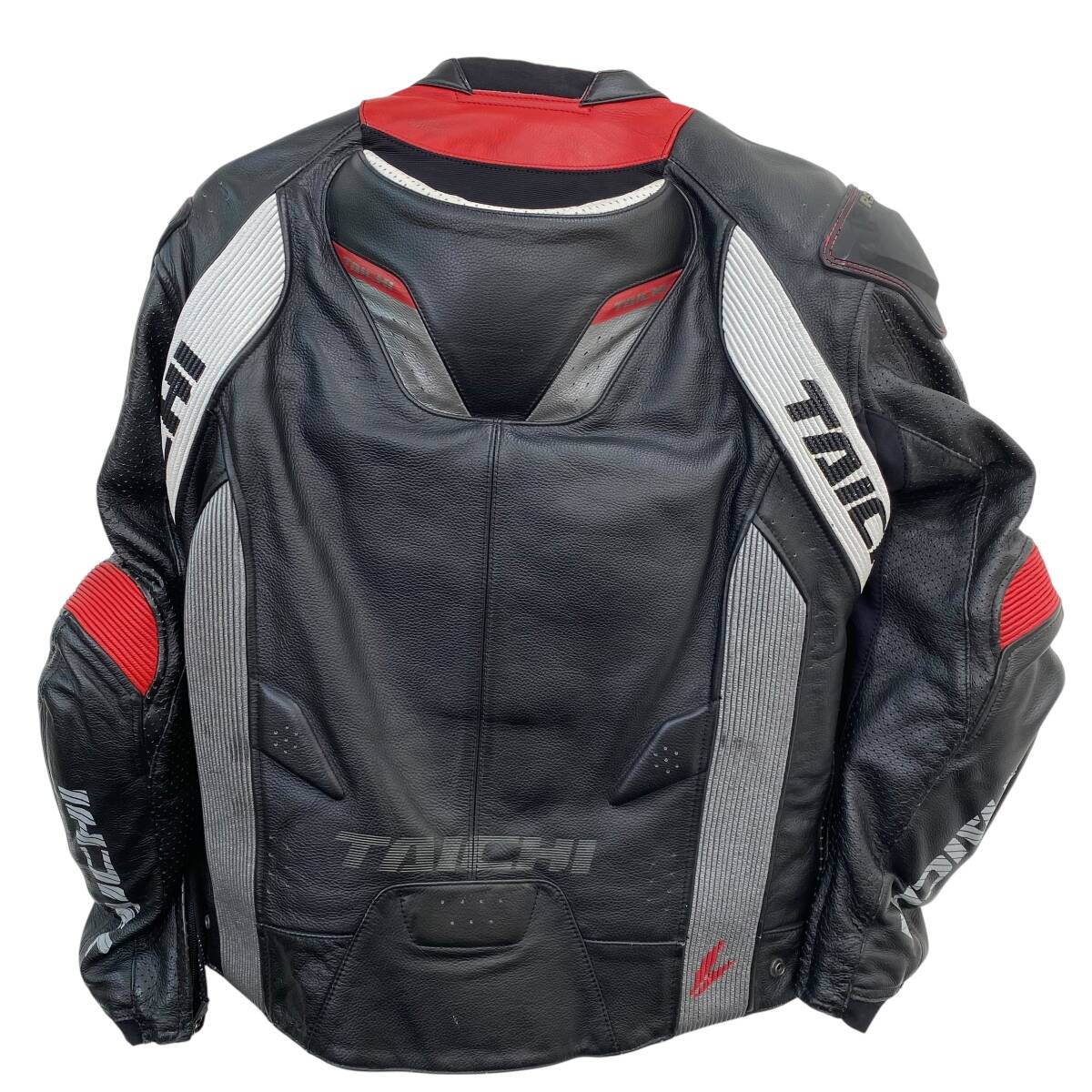 【即決】RS TAICHI アールエスタイチ RSJ825 パンチングレザージャケット ※胸部プロテクター付き 黒系 ブラック系 XXLサイズ 22270-120_画像3