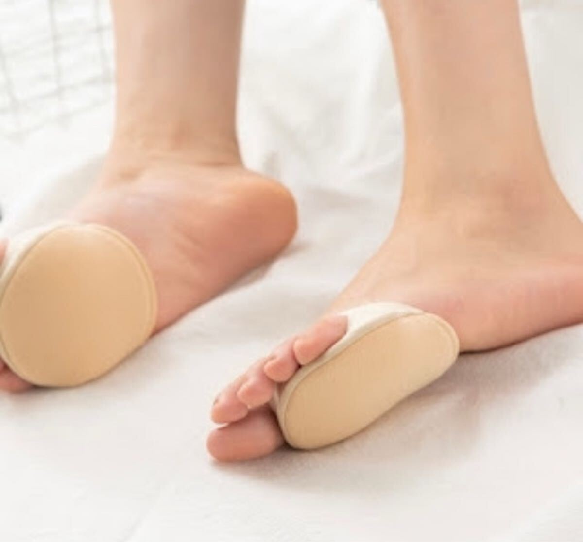 足裏パット ソックス つま先 通気性 5本指 肌色 お得 3足セット_画像3
