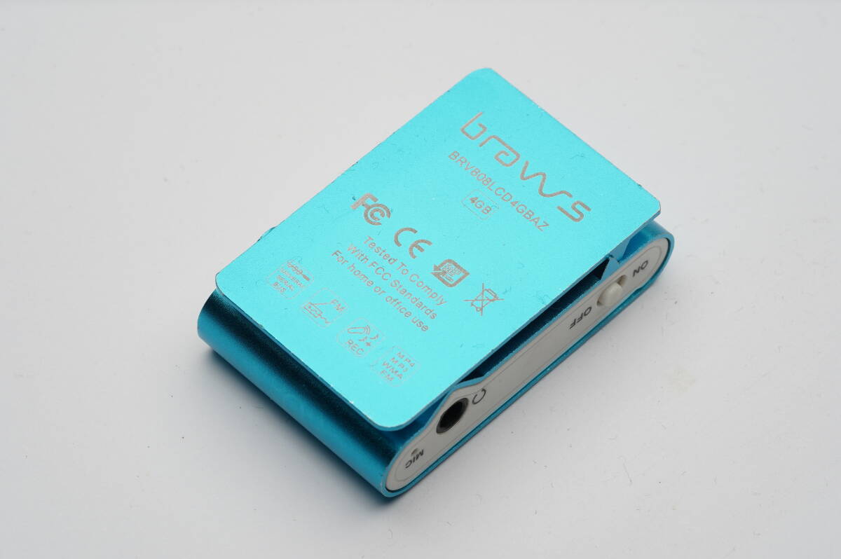 brows ブルー クリップ付 iPod風(fēng) MP3プレーヤー デジタルオーディオプレーヤー ジャンク 送料180円