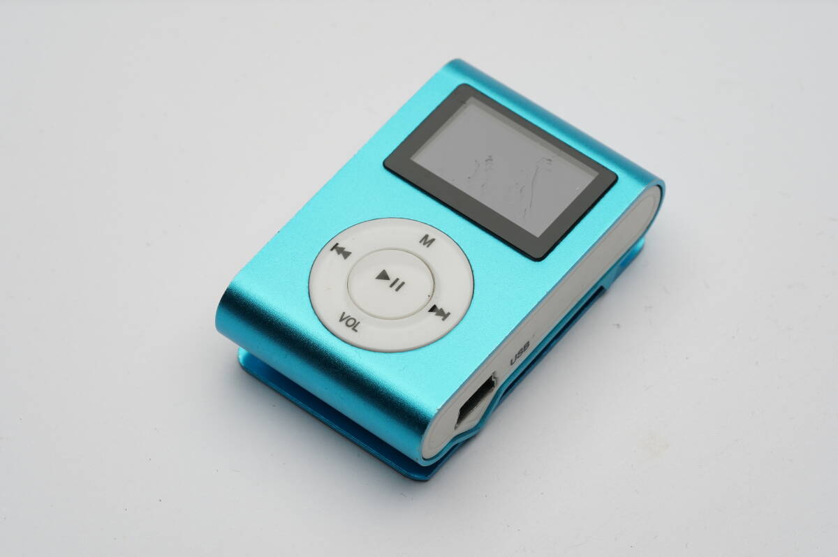 brows ブルー クリップ付 iPod風(fēng) MP3プレーヤー デジタルオーディオプレーヤー ジャンク 送料180円