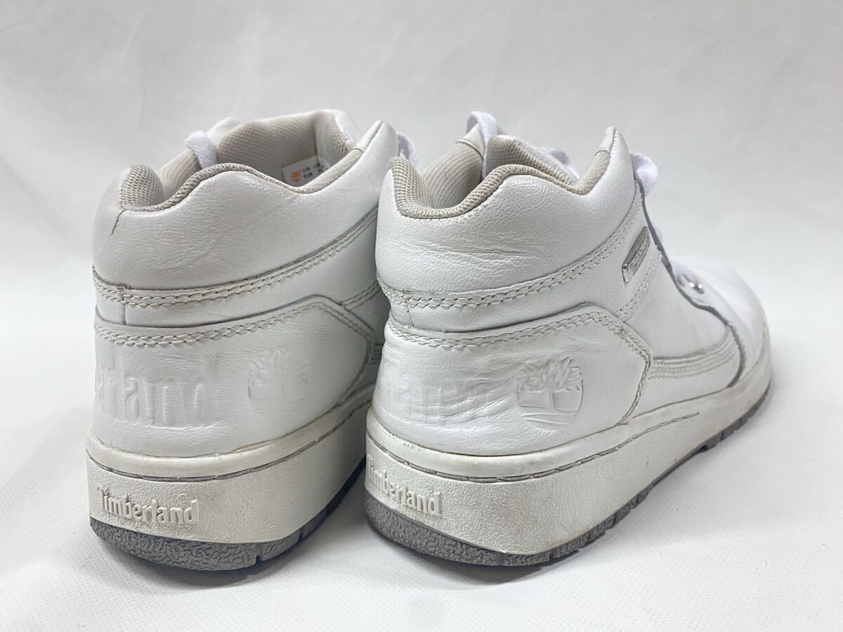 ティンバーランド　ホワイト　レザースニーカー　ハイカット　27cm 110825 16_画像4