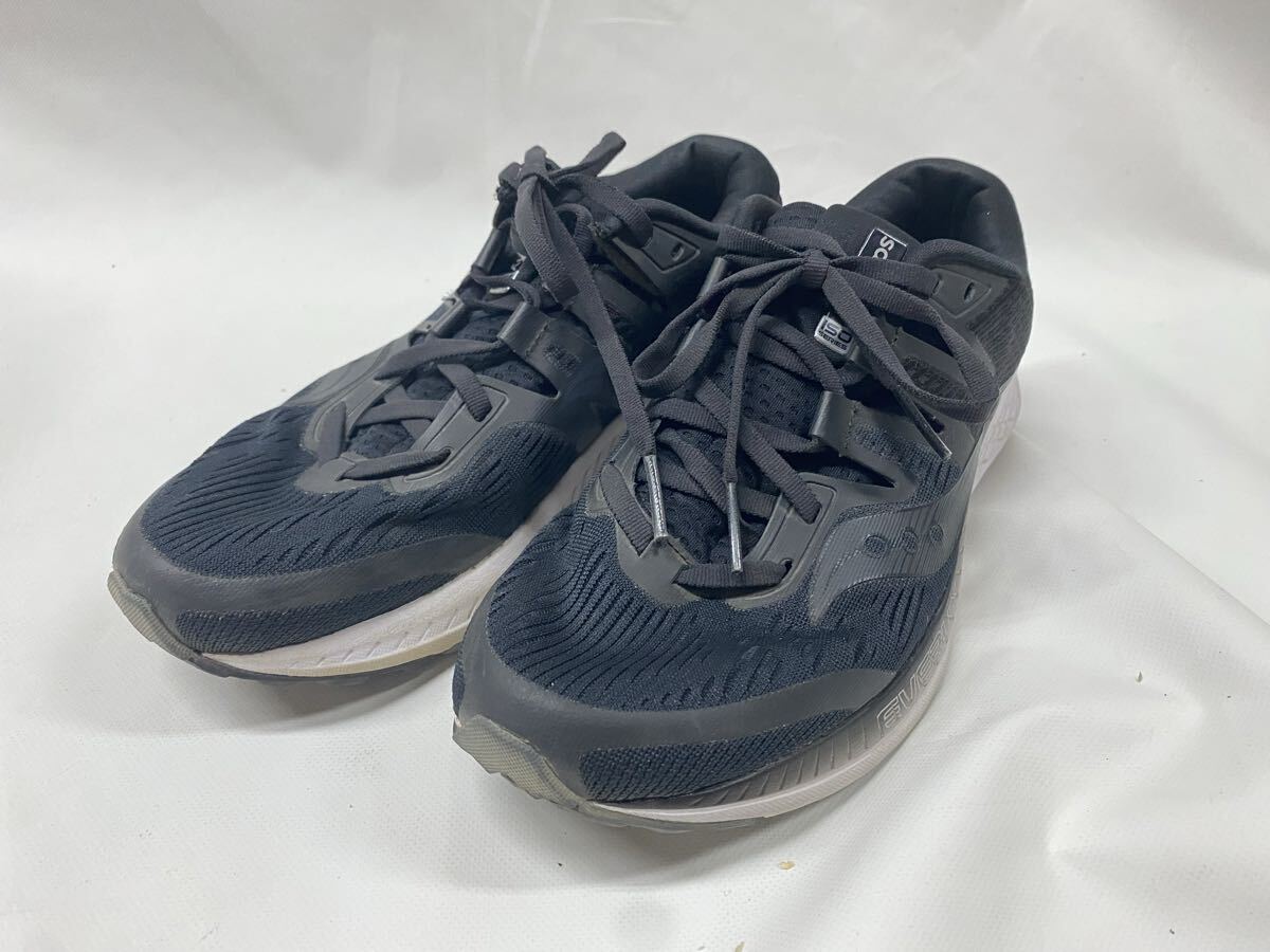 美品　サッカニー　ライド　ブラック　黒　ランニングシューズ　ジョギング　25.5cm 130825 6_画像1