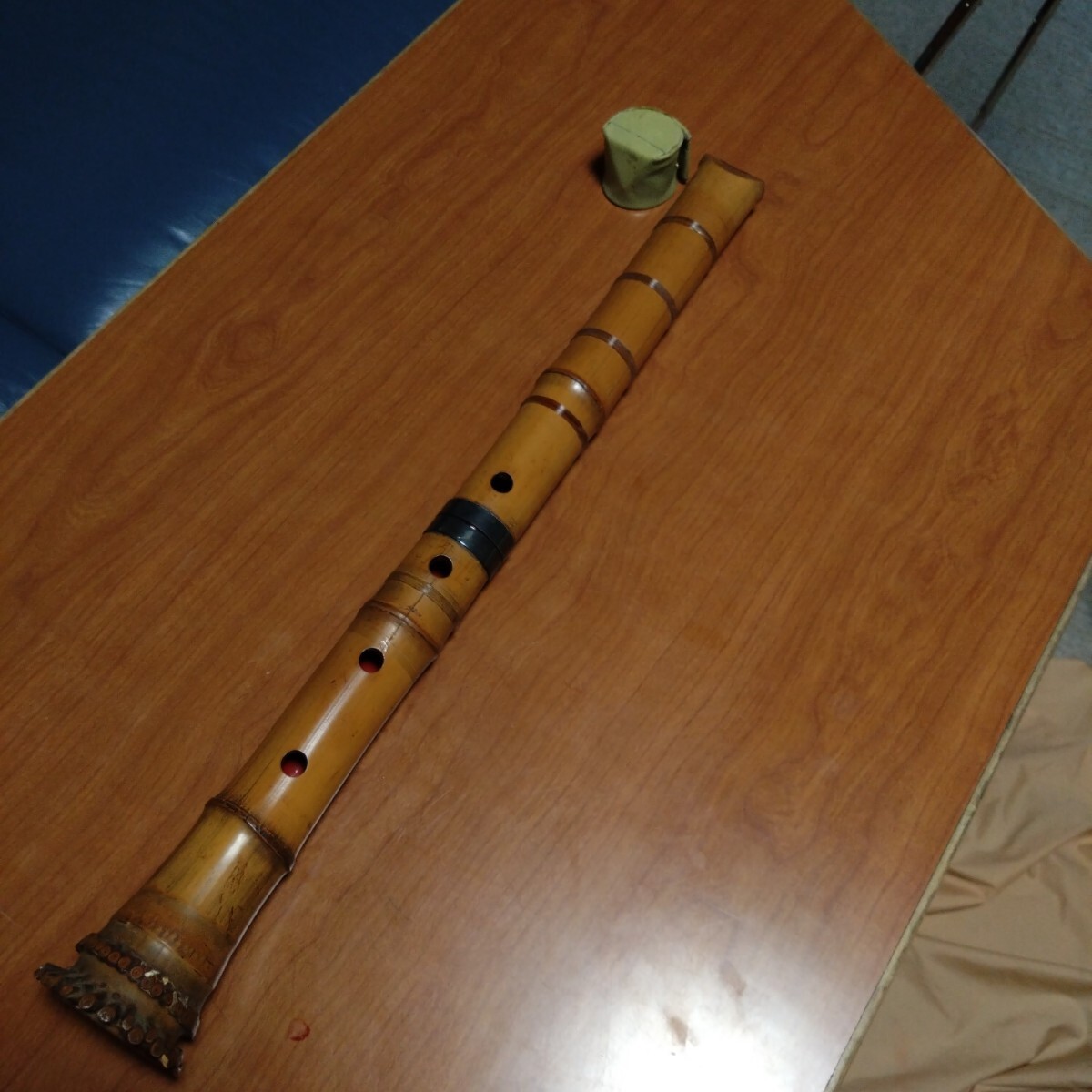 都山流一尺八寸管　五聲銘 都山流一尺八寸管 五聲銘