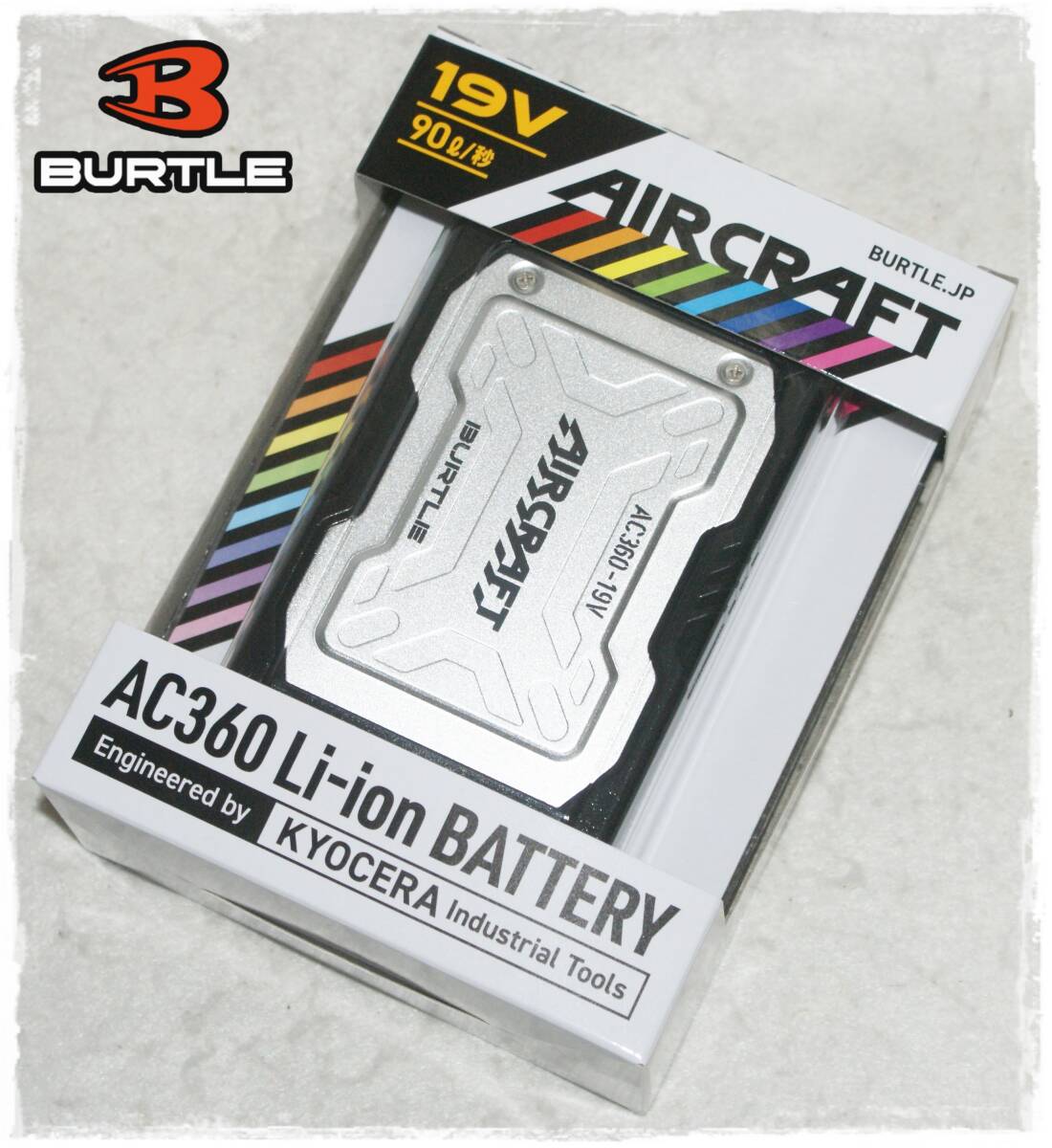【新品未使用】AC360 19V+AC08-1 3セット Yahoo!オークション - 送料込み 未使用品 バートル BURTLE AC360