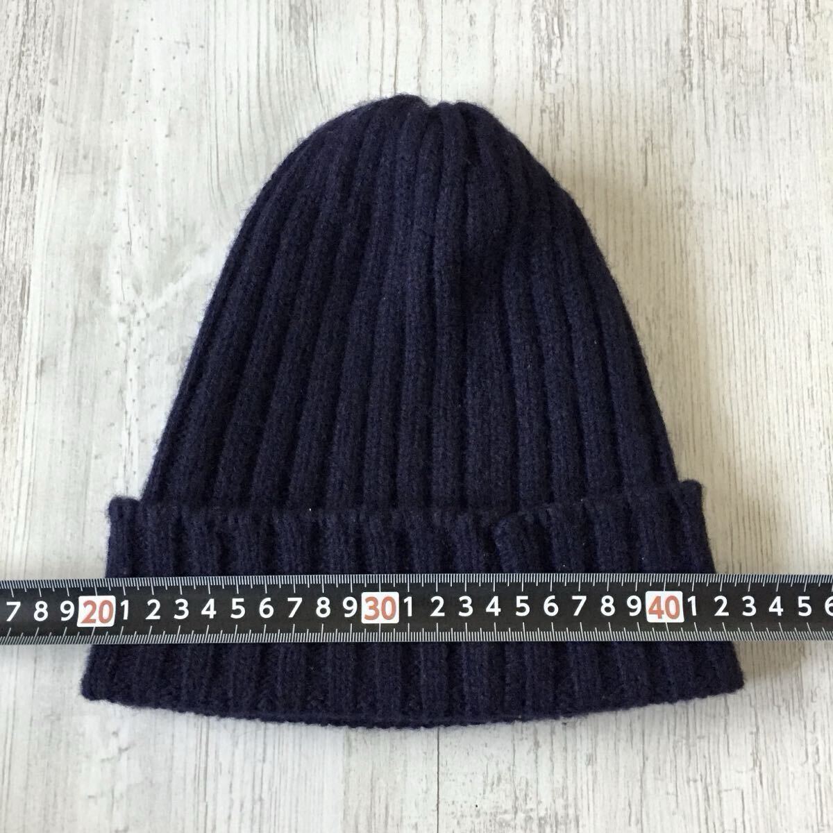 美品 BEAMS PLUS Knit cap ビームスプラス ニットキャップ ニット帽 帽子 英国製 MADE IN ENGLAND ウール100% ビーニー ワッチキャップ_画像6