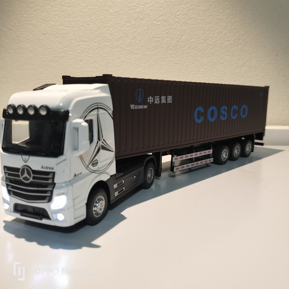メルセデス・ベンツ トレーラー 重機セット1/50 1/50 メルセデス・ベンツ アクトロスダイキャストミニカー COSCO