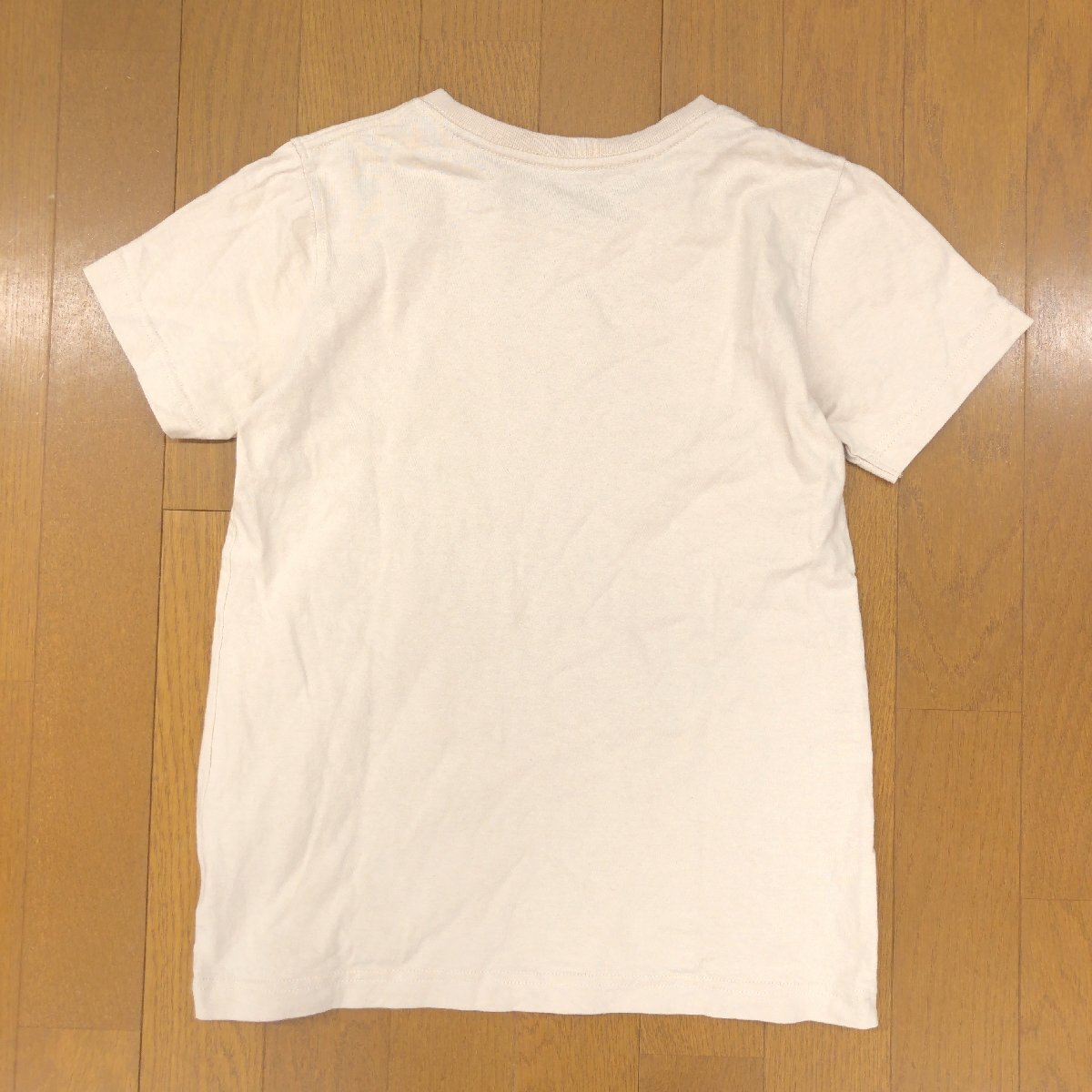mont-bell モンベル #2104773 ペアスキン コットン プリント Tシャツ XS ベージュ カットソー 半袖 レディース アウトドア キャンプ_画像2