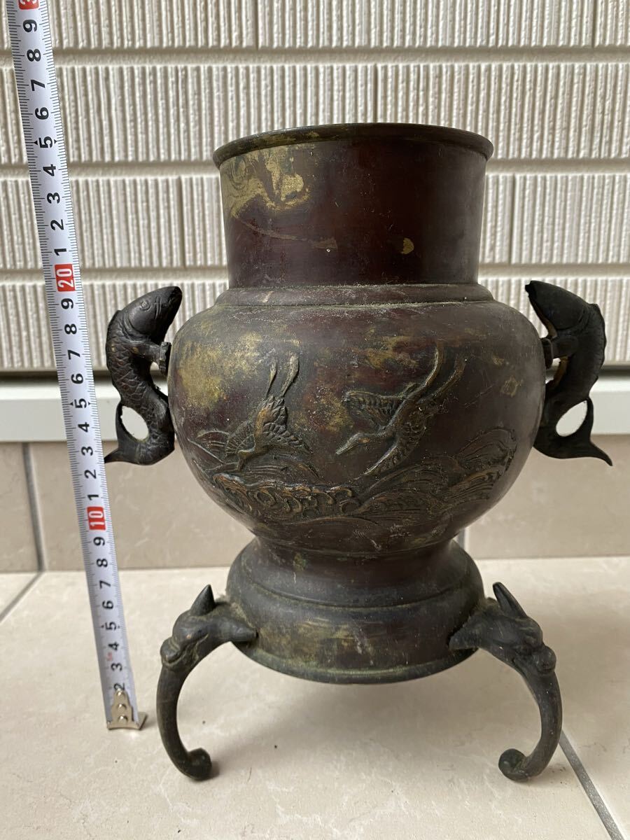 骨董 アンティーク 梅花脚 薄端 うすばた 華道具 花器 薄端 うすばた 骨董 アンティーク 梅花脚 薄端 うすばた 華道具