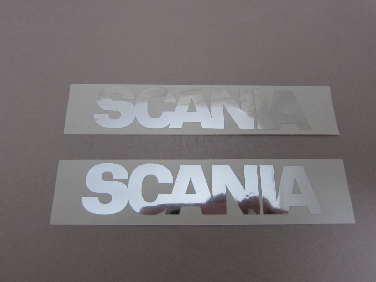 SCANIA スカニア 鏡面タイプステッカー バイザー2枚_画像1