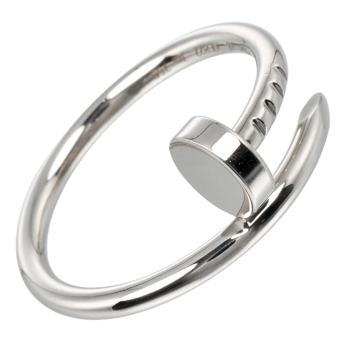 カルティエ リング ジュストアンクル スモールモデル 6号 指輪 K18WG ホワイトゴールド 約3.27g CARTIER【I210724067】中古