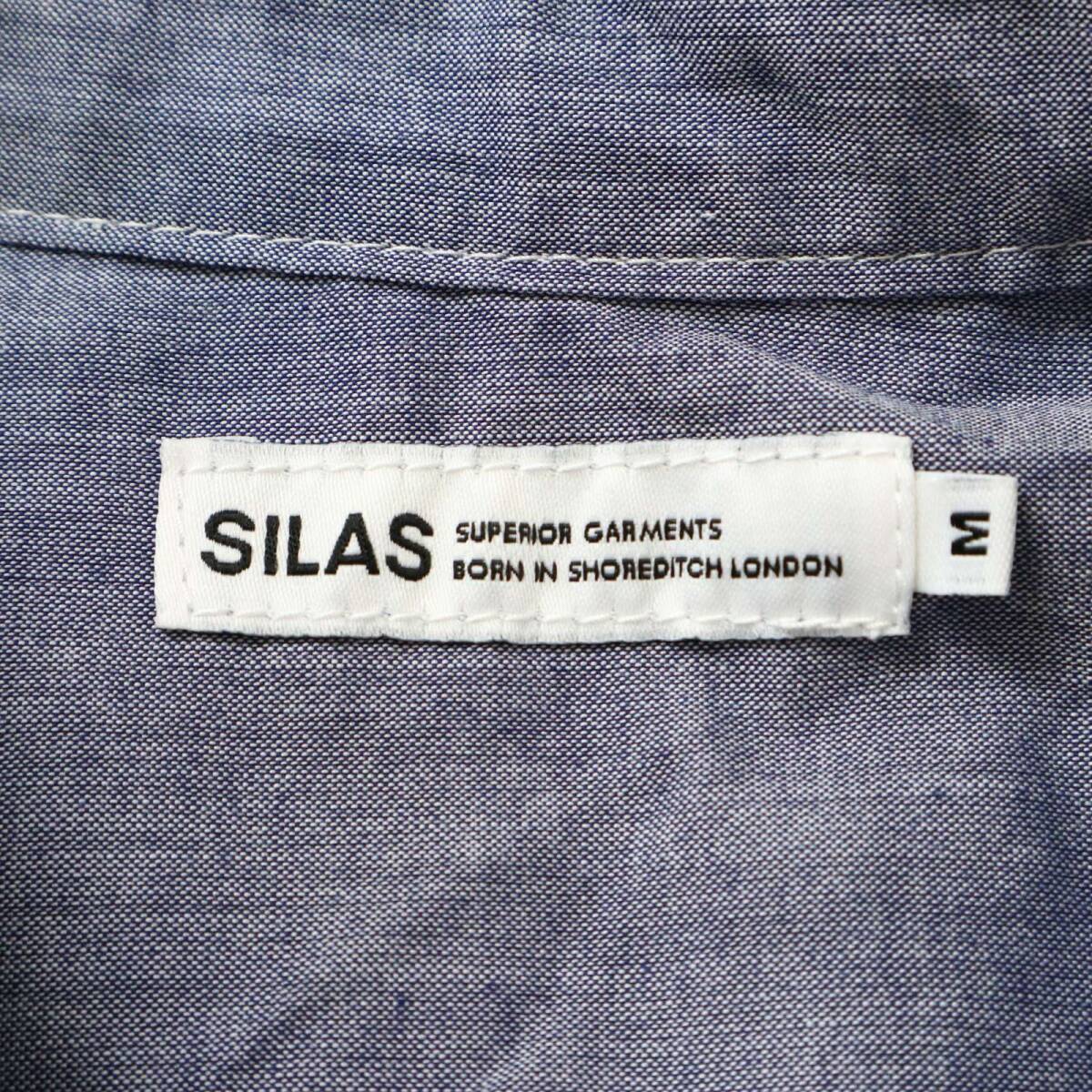 SILAS サイラス 春夏 BROMLEY★ 半袖 プリント シャツ Sz.M メンズ_画像7