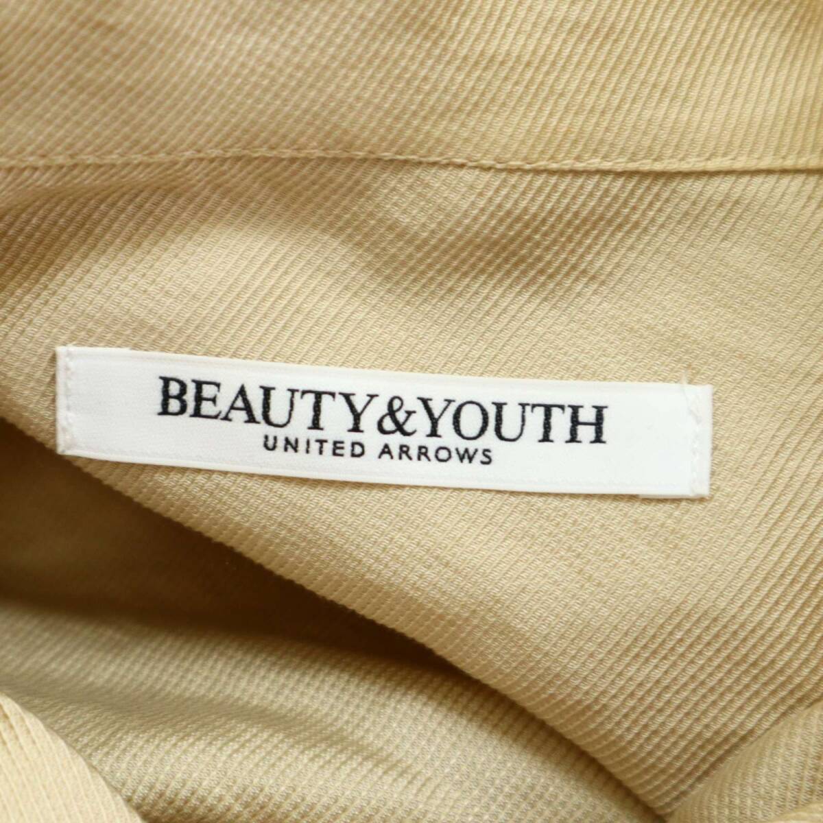 22SS★ BEAUTY&YOUTH ユナイテッドアローズ ウォッシャブル ツイル ポケット 半袖 シャツ Sz.F レディース_画像5