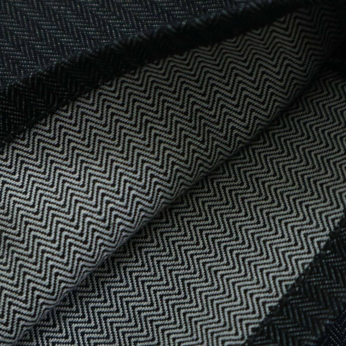 JUNMEN ジュンメン 通年 ストレッチ★ ヘリンボーン ストレート デニム パンツ ジーンズ Sz.L メンズ