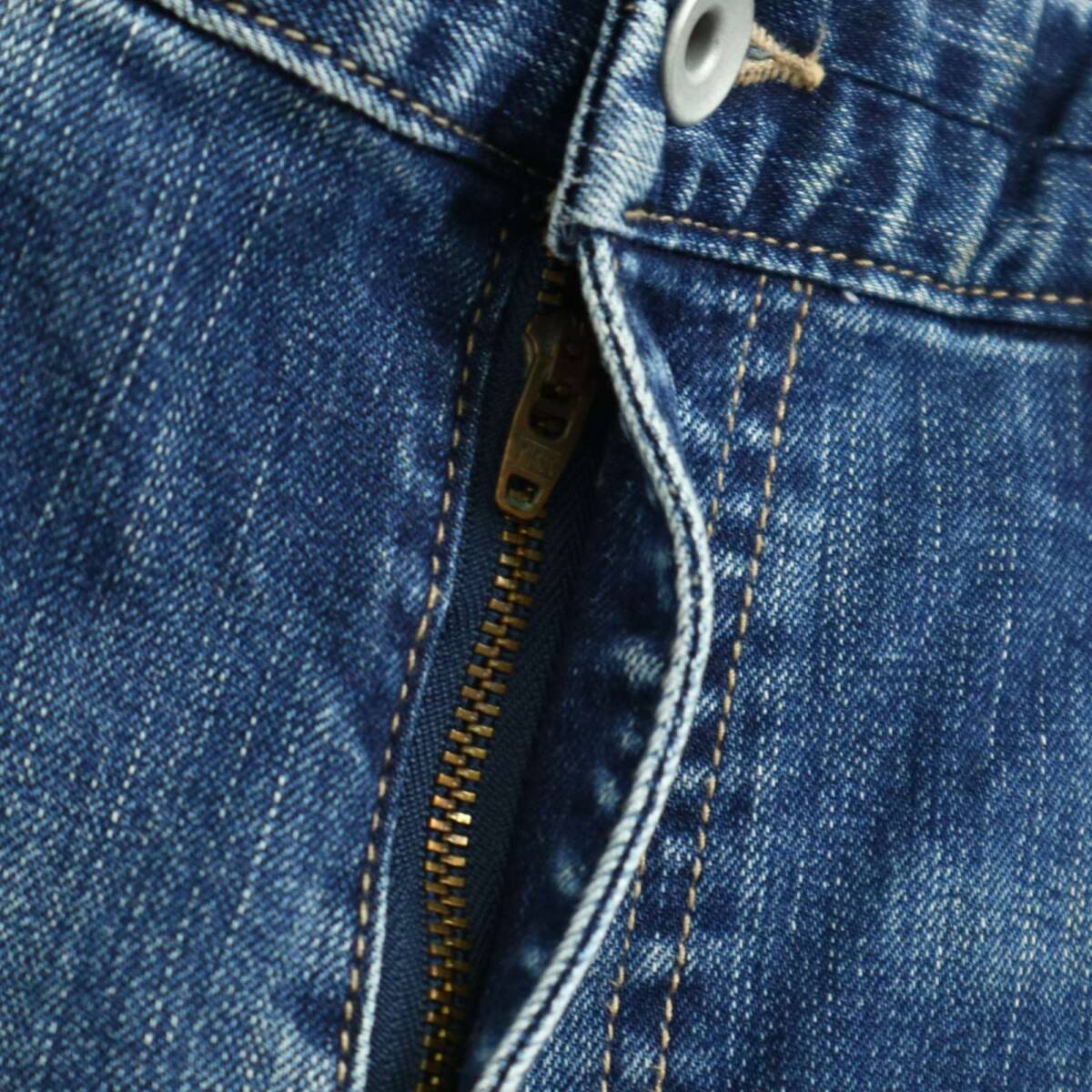 DOWBL ダブル 通年 クラッシュ&リペア加工★ ストレッチ スキニー デニム パンツ ジーンズ Sz.42 メンズ