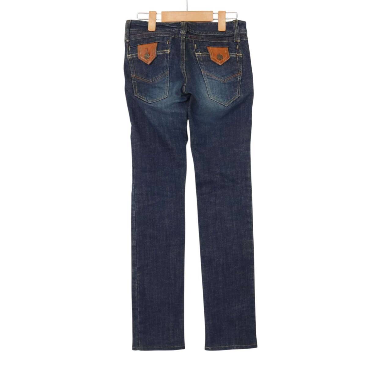 EDGE ON ALL エッジオンオール 通年 ストレッチ デニム★ スキニー スリム パンツ ジーンズ Sz.0 レディース_画像3