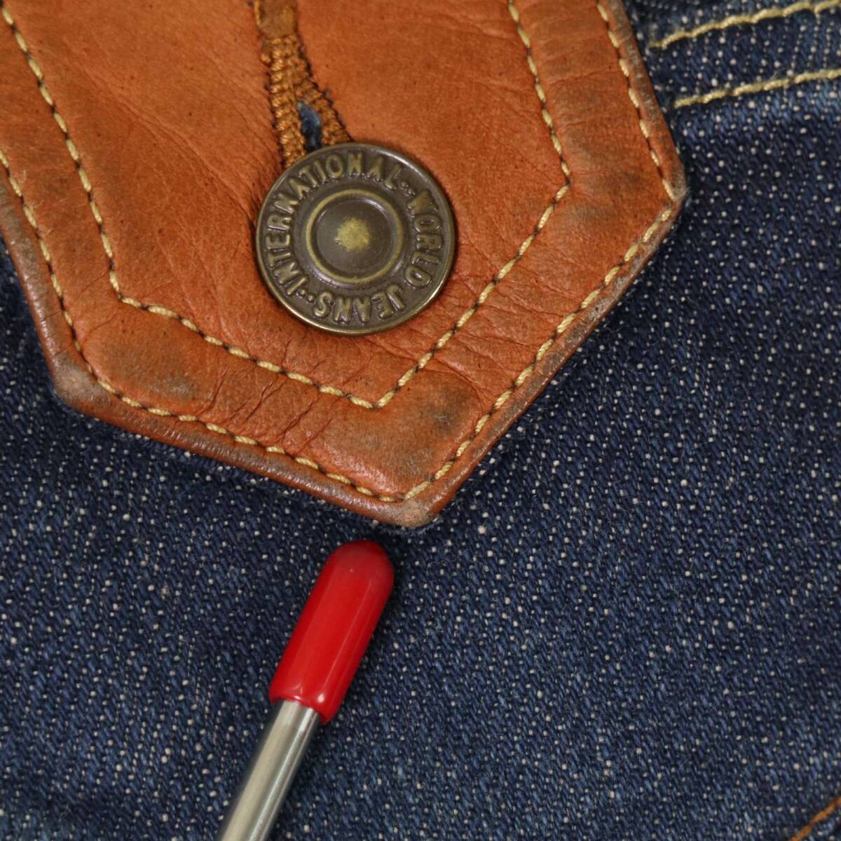 EDGE ON ALL エッジオンオール 通年 ストレッチ デニム★ スキニー スリム パンツ ジーンズ Sz.0 レディース_画像10