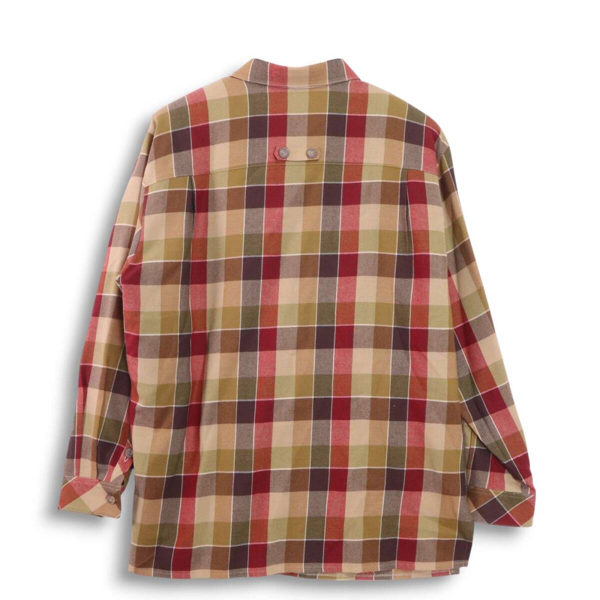 【美品】Leilian レリアン プラスハウス★ 秋冬 ウール100% 長袖 チェック ワーク シャツ Sz.13+ レディース 大きいサイズ_画像4