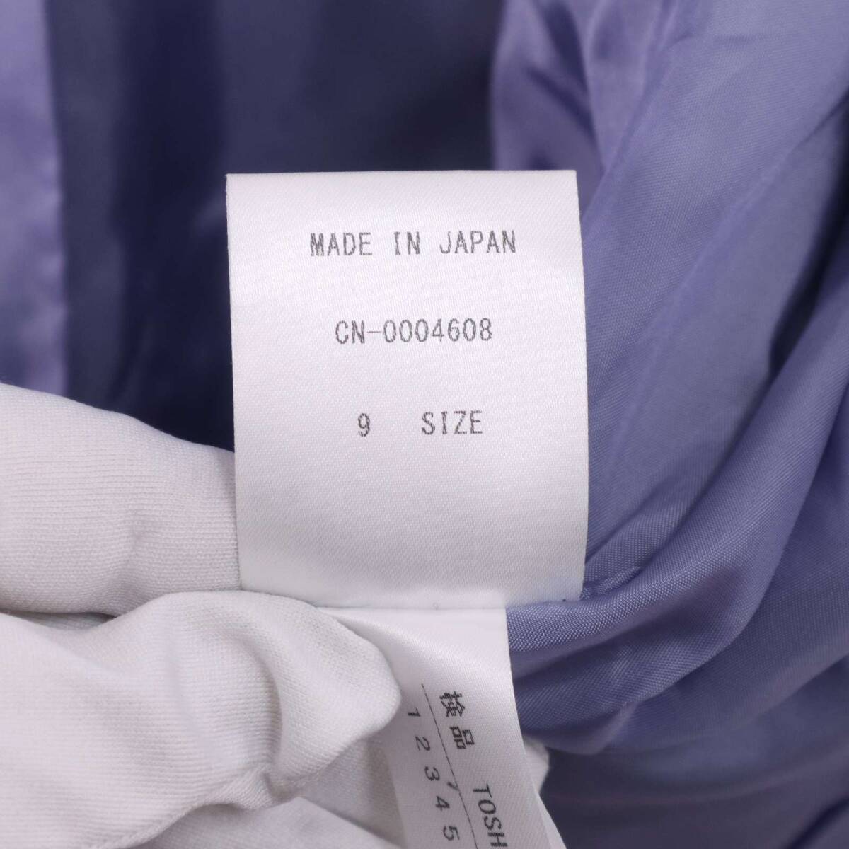 Leilian レリアン 秋冬★ F.LLI CERRUTI シルク ウール ツイード テーラード ジャケット Sz.9 レディース ネイビー 日本製_画像9