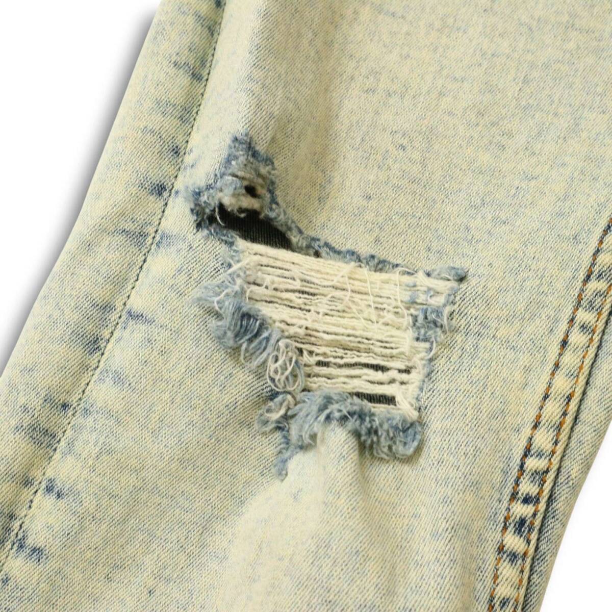 ZARA ザラ マン 現行タグ★ 通年 ダメージ加工 ストレッチ ブリーチ スキニー デニム パンツ ジーンズ Sz.30 メンズ_画像5