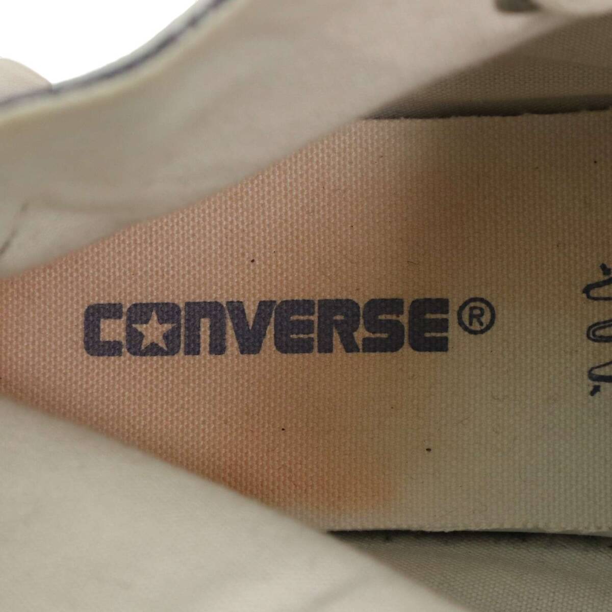 CONVERSE コンバース リボン ロゴ★ ハイカット スニーカー シューズ Sz.24cm メンズ ネイビー_画像8