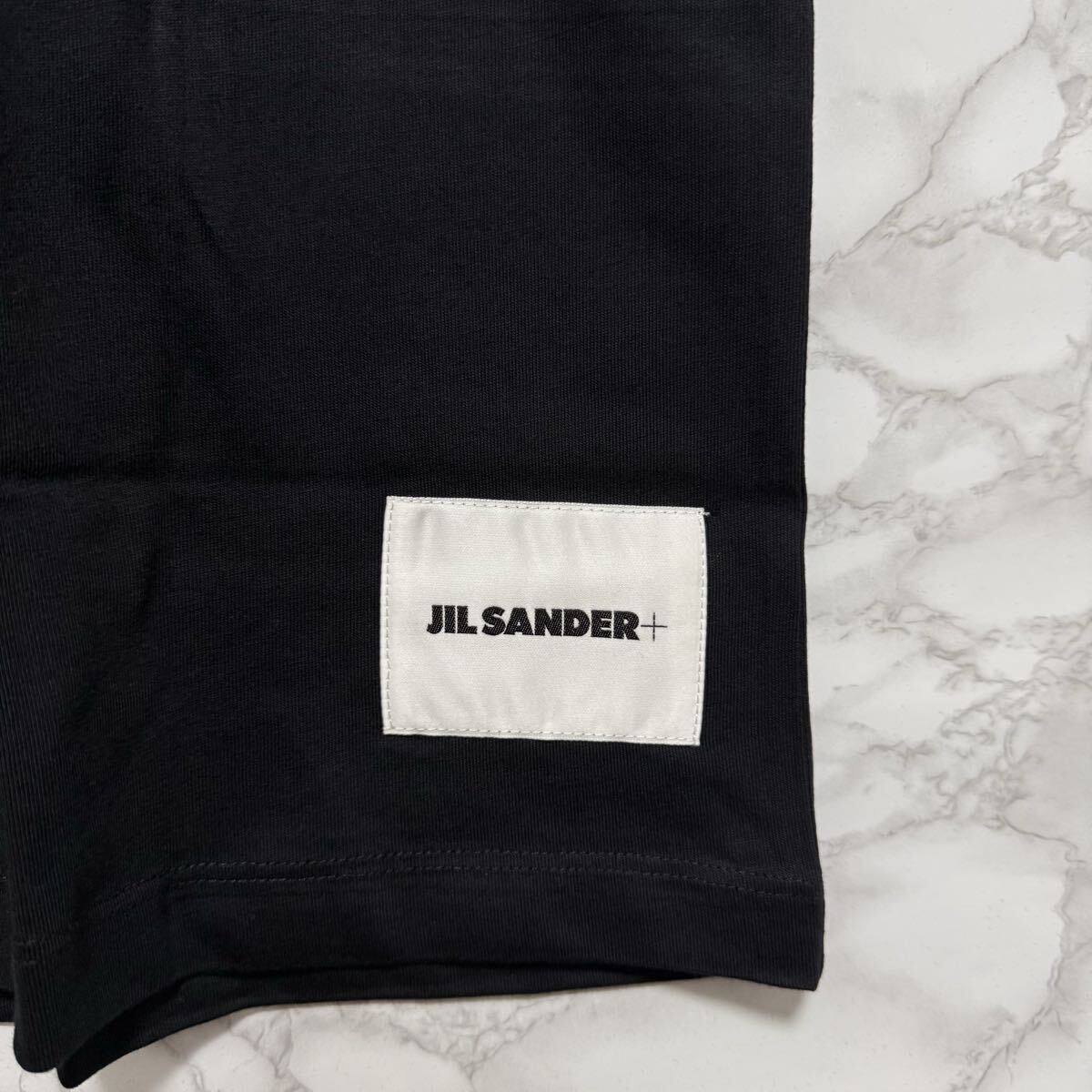 新品 XS JIL SANDER 23ss パックTシャツ 黒 バラ 17541 ジルサンダー jilsander 未使用 黒Tシャツ パックtシャツ単品