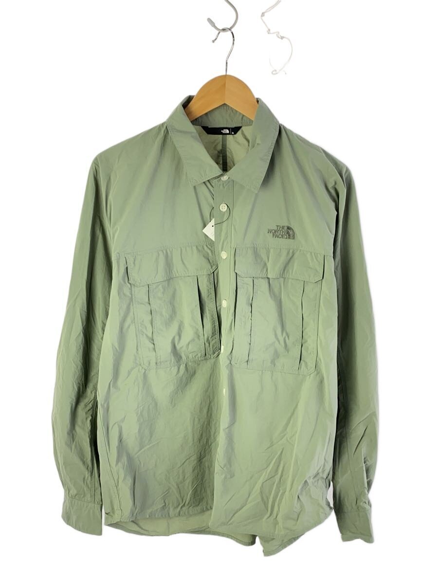 THE NORTH FACE◆RUSTLE CANOPY SHIRT_ラッスルキャノピーシャツ/XL/ナイロン/KHK