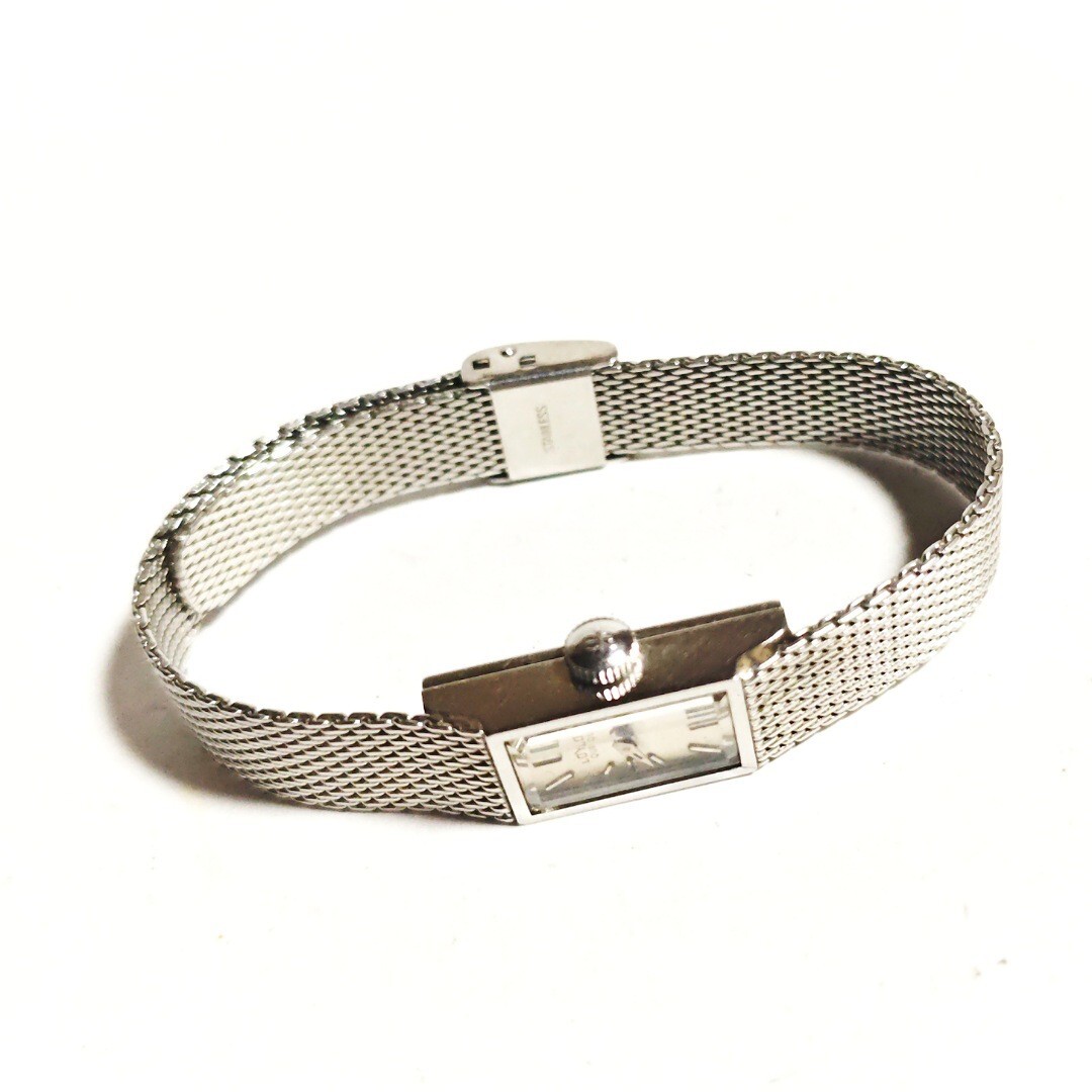 希少動作品 LOYAL QUEEN シルバーカラー レディース腕時計 昭和レトロ 機械式 手巻き 稼働品 サ452_画像3