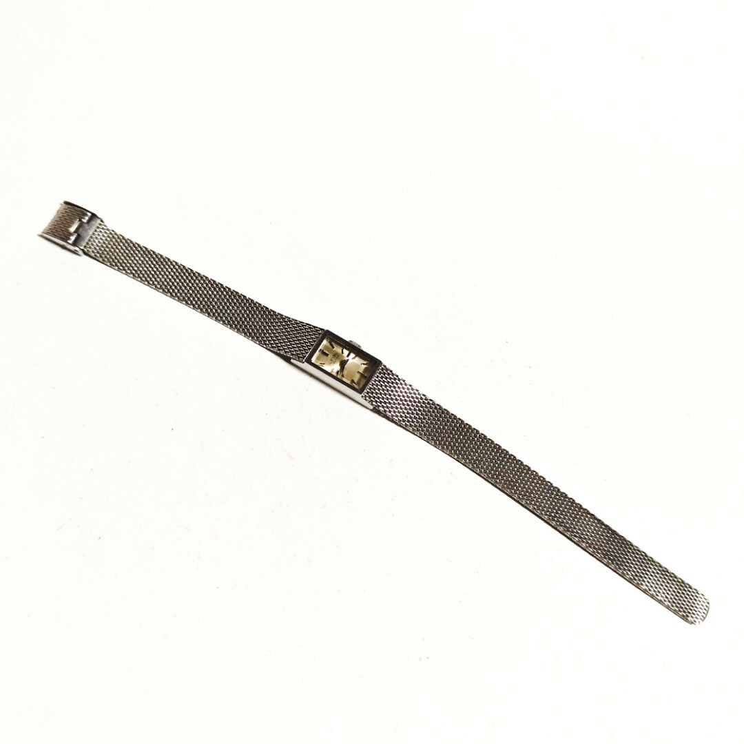 希少動作品 LOYAL QUEEN シルバーカラー レディース腕時計 昭和レトロ 機械式 手巻き 稼働品 サ452_画像5