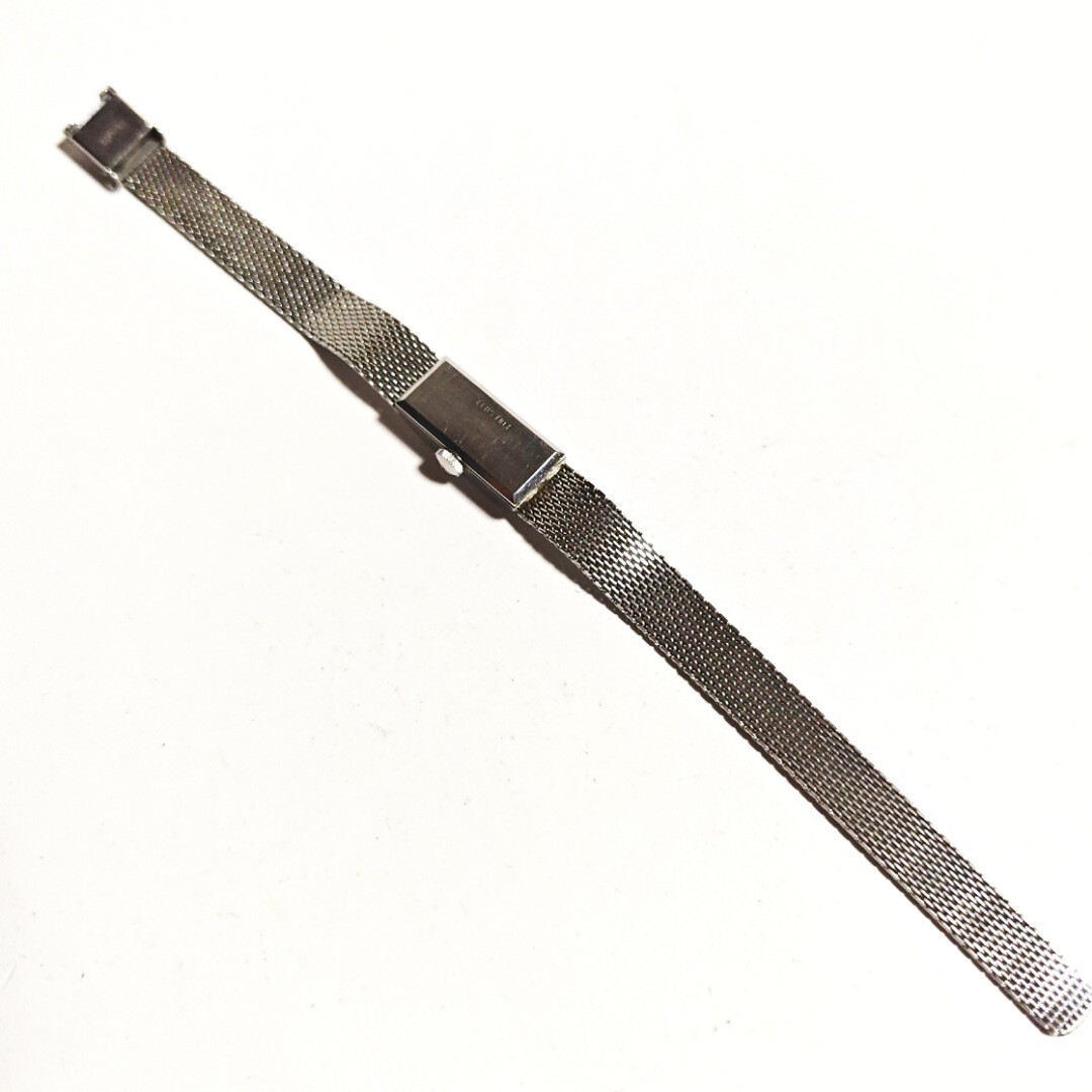 希少動作品 LOYAL QUEEN シルバーカラー レディース腕時計 昭和レトロ 機械式 手巻き 稼働品 サ452_画像6