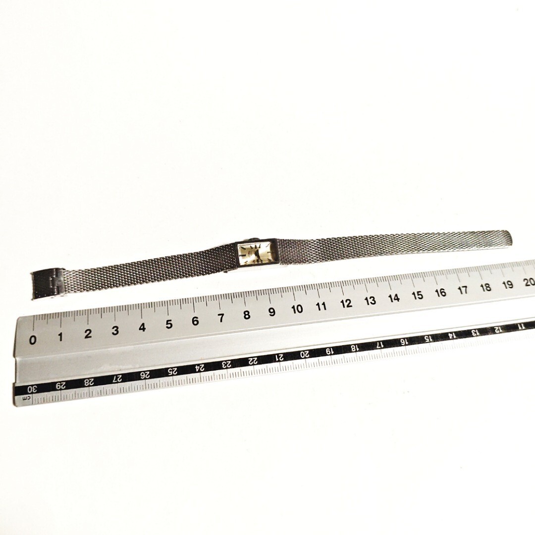 希少動作品 LOYAL QUEEN シルバーカラー レディース腕時計 昭和レトロ 機械式 手巻き 稼働品 サ452_画像7