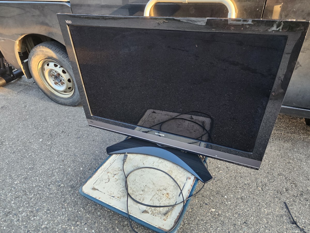 HITACHI Wooo 液晶テレビ　L37-XP05 HDD內(nèi)蔵　リモコンなし　B-CASカード2枚付き