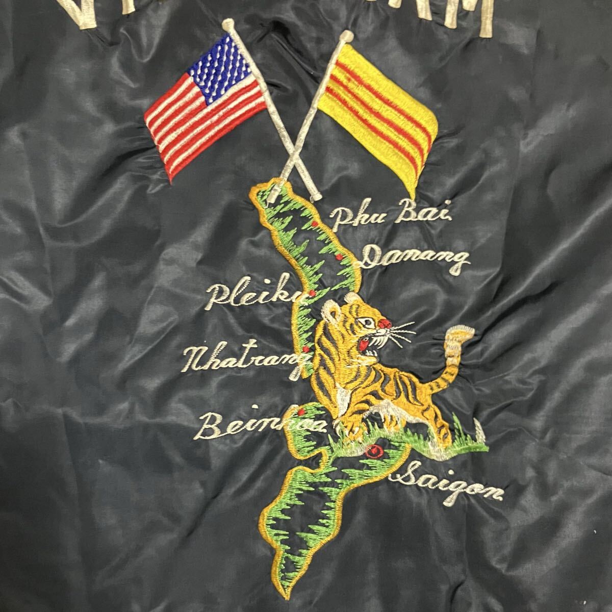 ビンテージ　スーベニア ジャケット　　　　ベトナム　スカジャン　スタジャン　東洋　港商 スペシャルレア 60s オリジナル ビンテージ ベトナムスーベニア