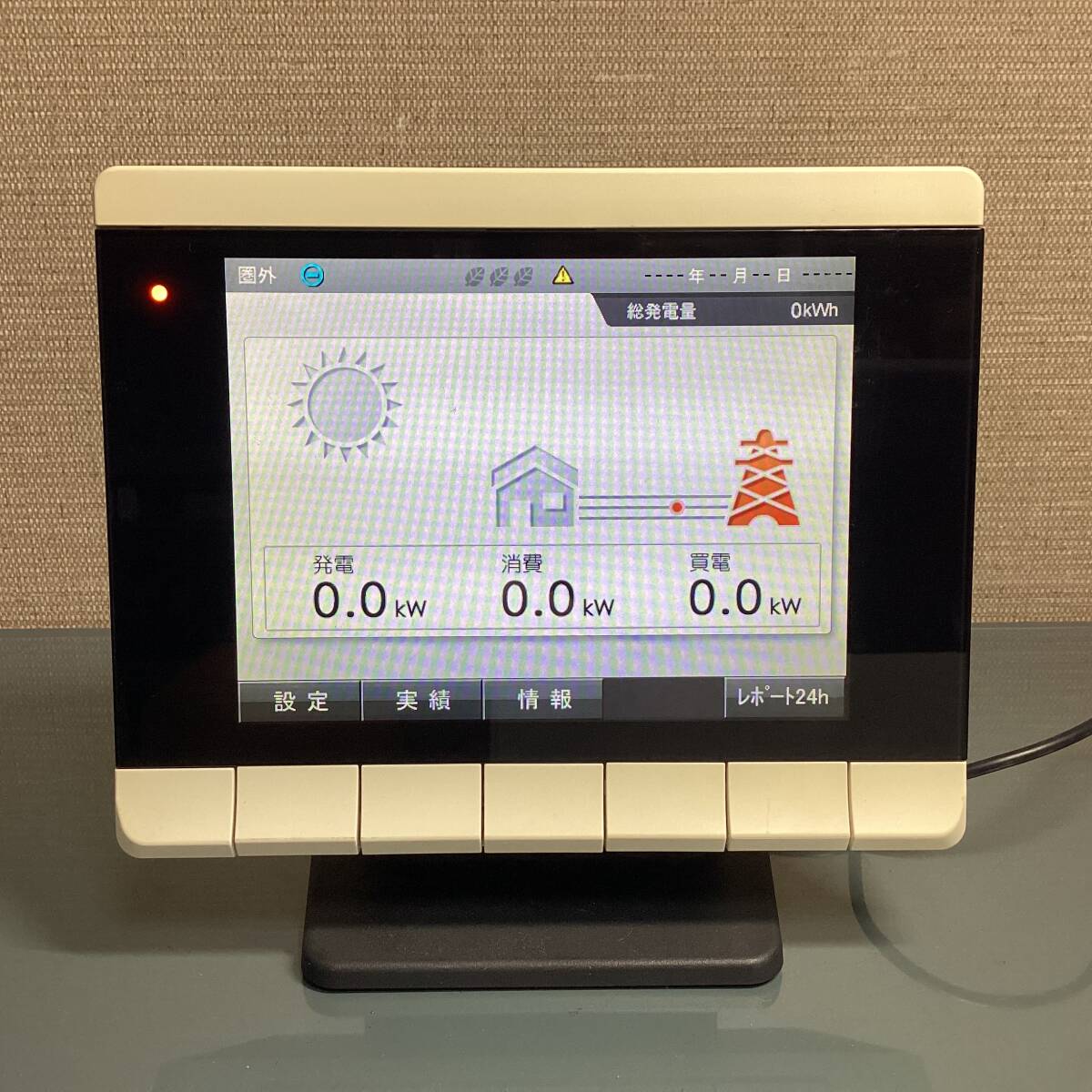 OMRON オムロン ソーラーパワーコンディショナ用カラー表示ユニット KP-CM2-D 通電確認のみ_画像1
