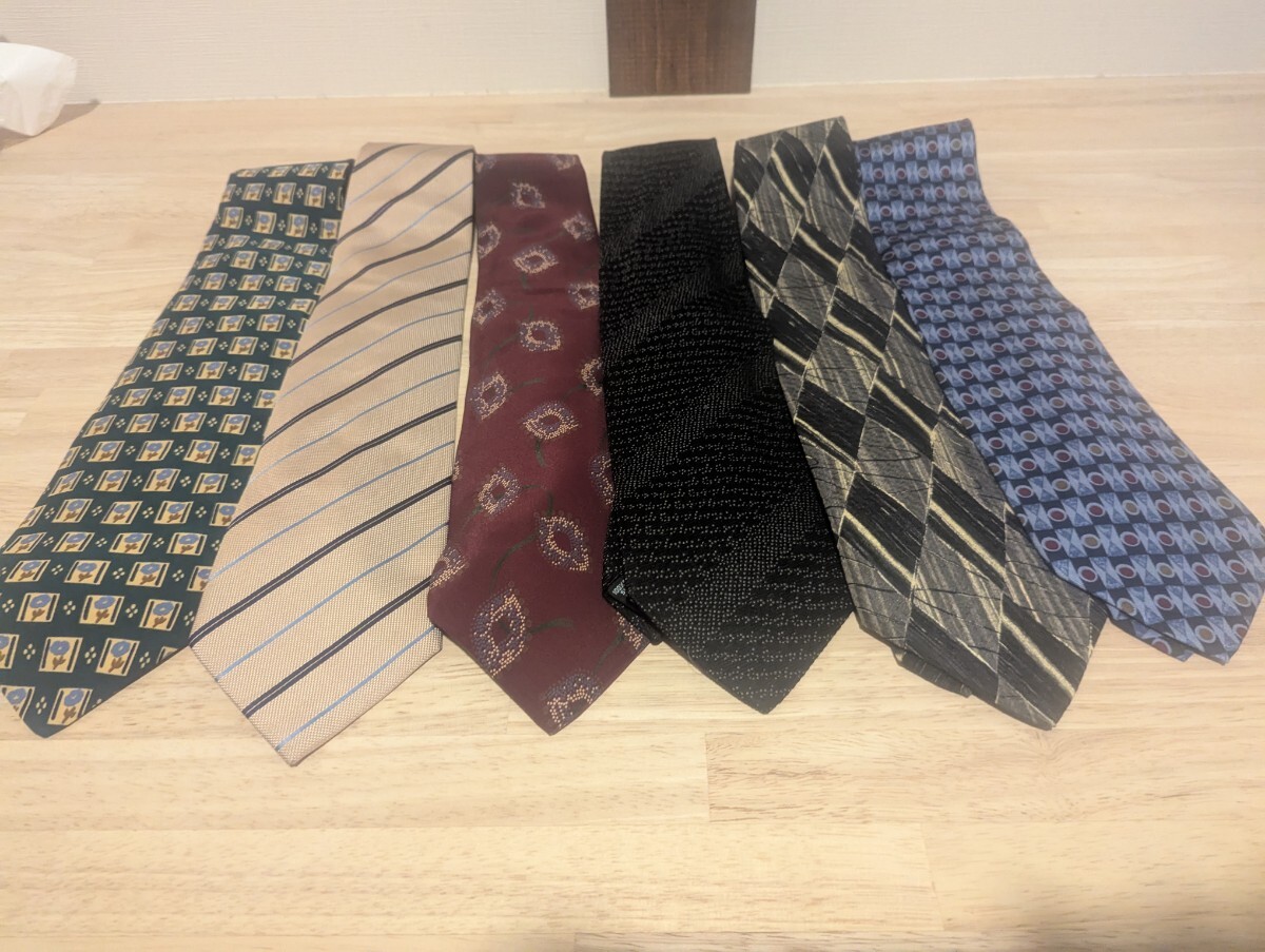 高級ブランド ネクタイセット 6本 美品 ネクタイ 6本セット 多様なデザイン ビンテージ 高級