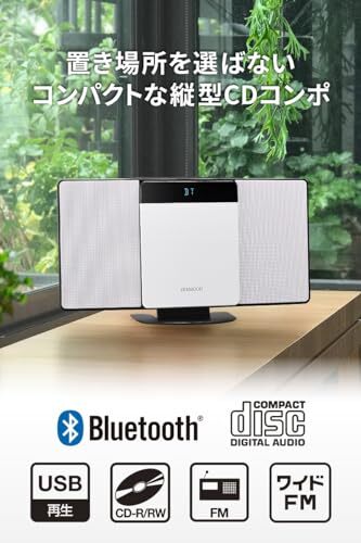JVCケンウッド KENWOOD LCA-10 コンパクトCDコンポ Bluetooth対応 ラジオ(ワイドFM) USB再生_画像2